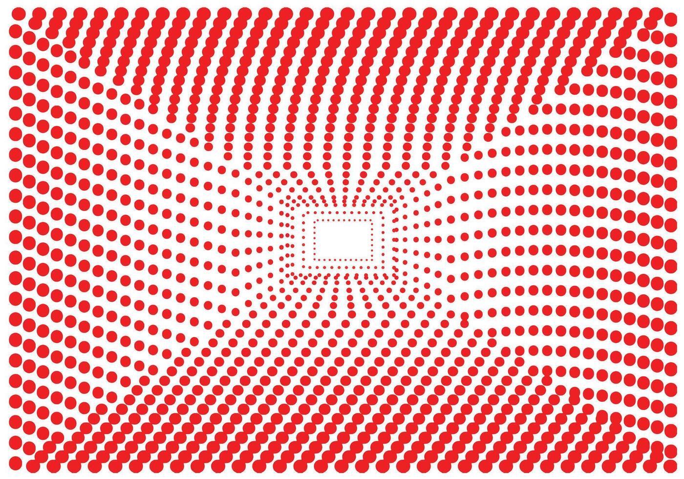 Red dot gradient pattern. Illustration Isolated on white background. vector