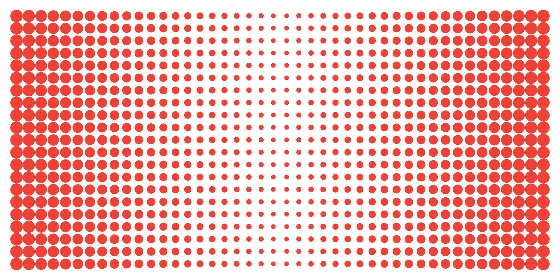 Red dot gradient pattern. Red point repetition pattern illustration. vector