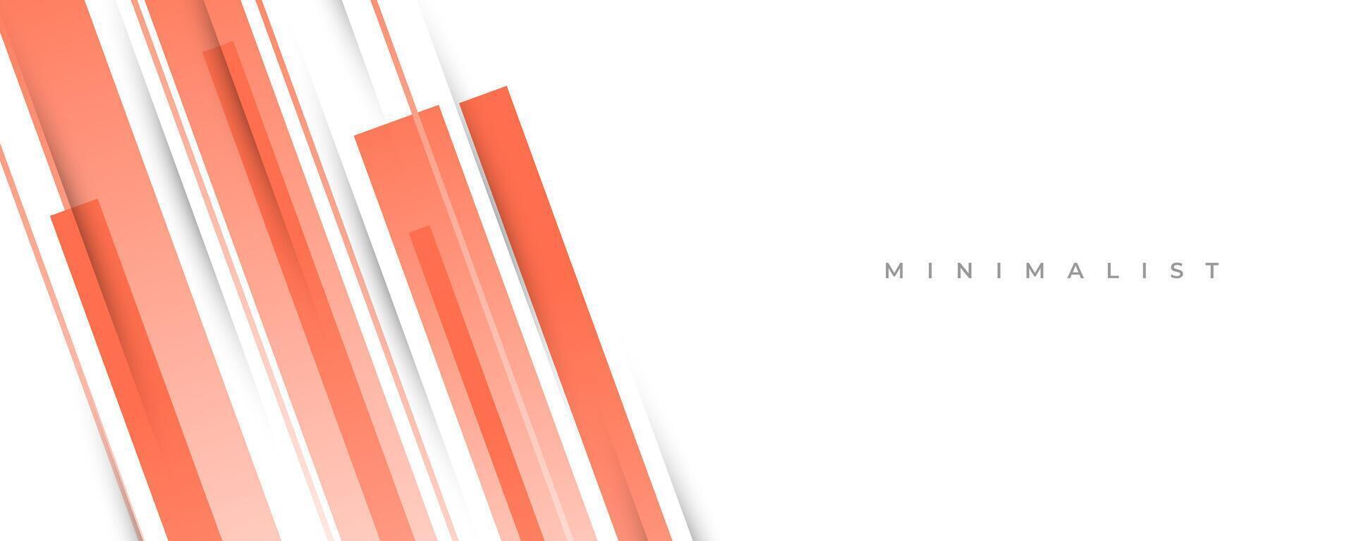 Abstract Peach and White Gradient Background in Paper Cut Style. Simple and Minimalist Design for Banner or Cover vector