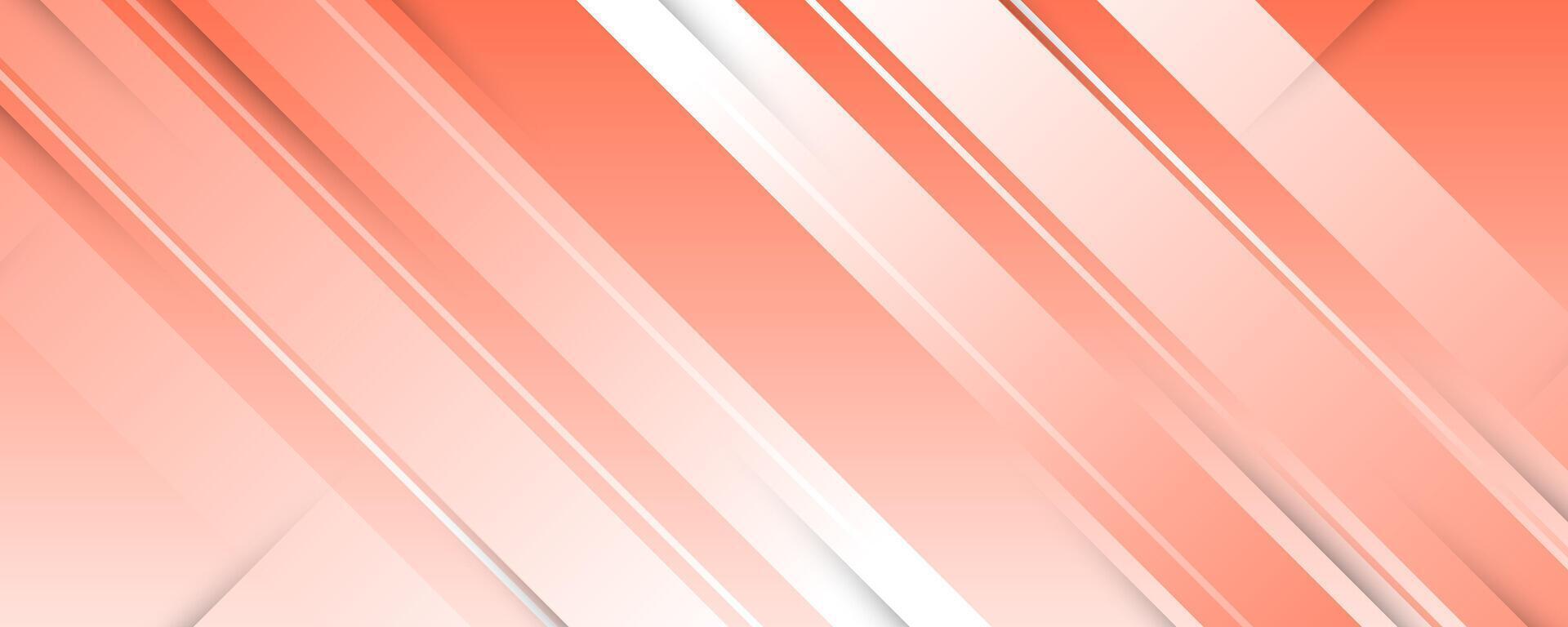 Abstract Peach and White Gradient Background in Paper Cut Style. Simple and Minimalist Design for Banner or Cover vector