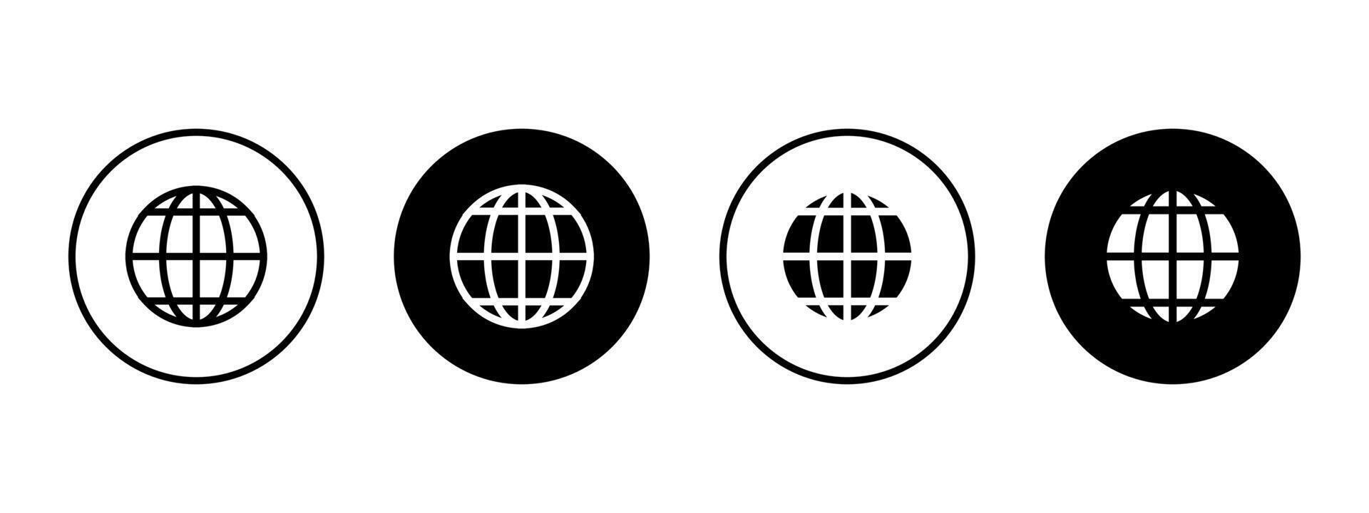 Web icon. Internet communication symbol. Connection button. Global illustration. vector
