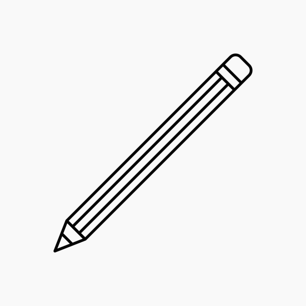 Pencil icon. Pencil illustration. vector