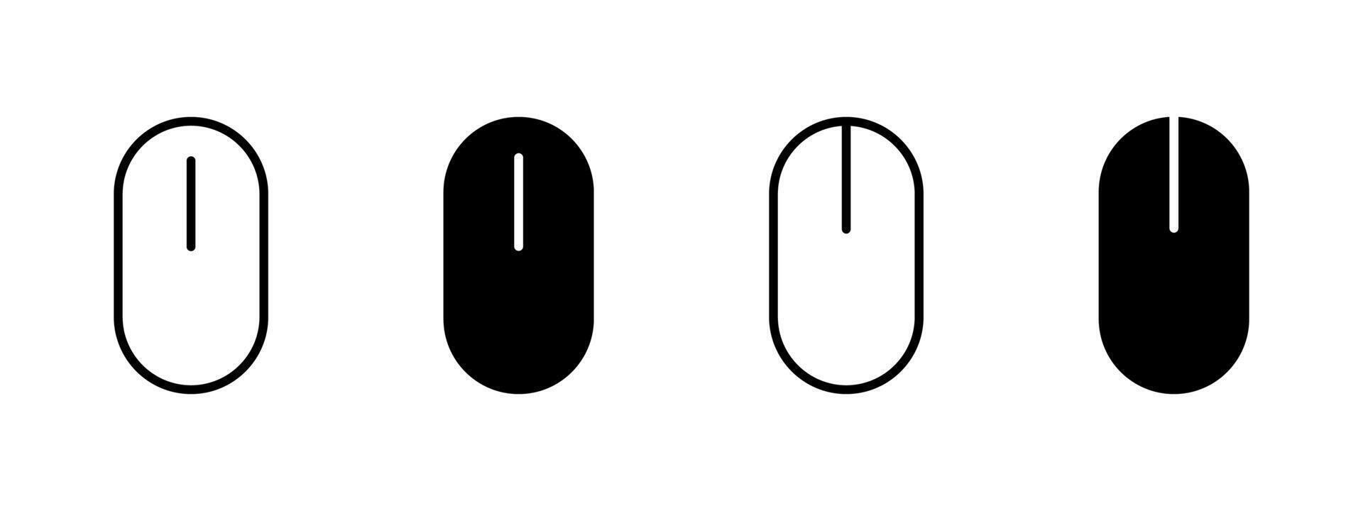 Simple computer mouse icon. Click button symbol. Scroll sign illustration. vector