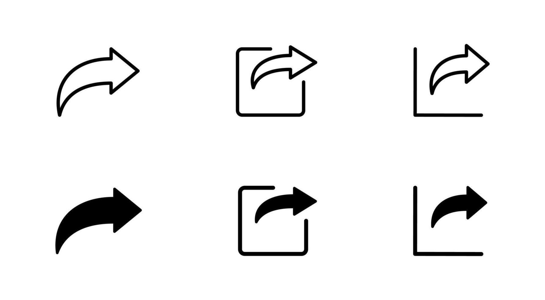 Share button icon. Publish button. Social media interface symbol. Link arrow illustration for web and apps. vector