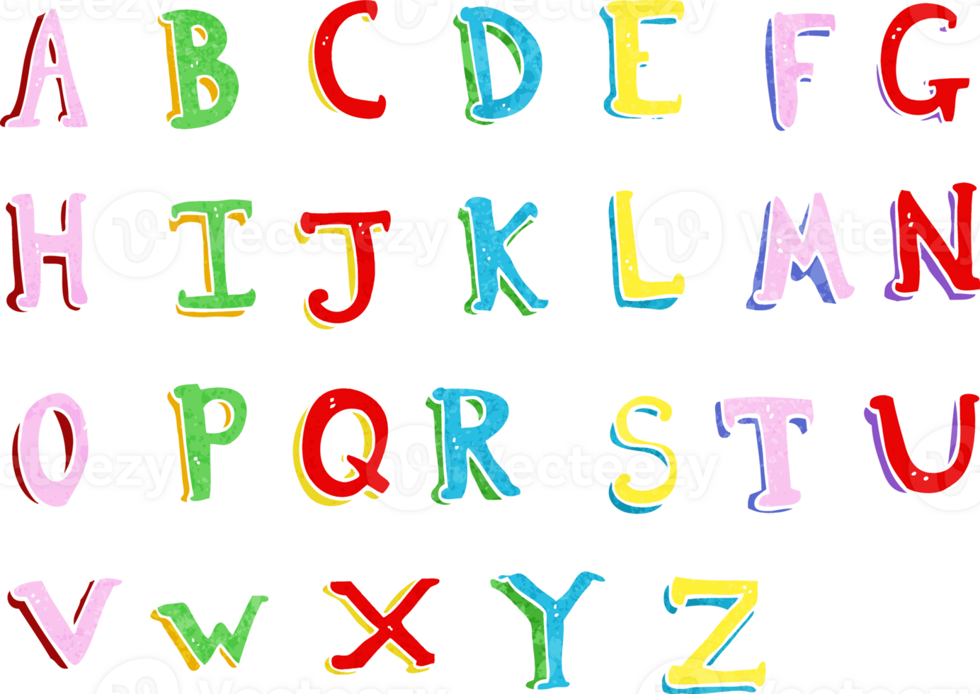 cartoon alphabet drawing png