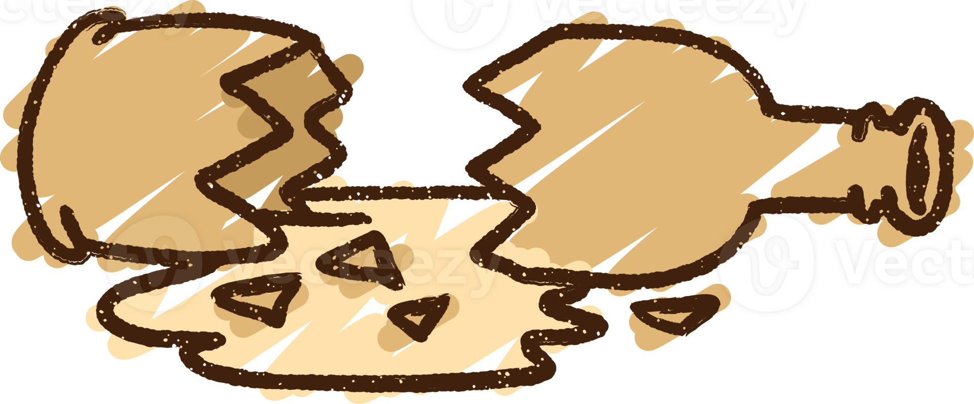 a broken bottle with a broken glass on it png
