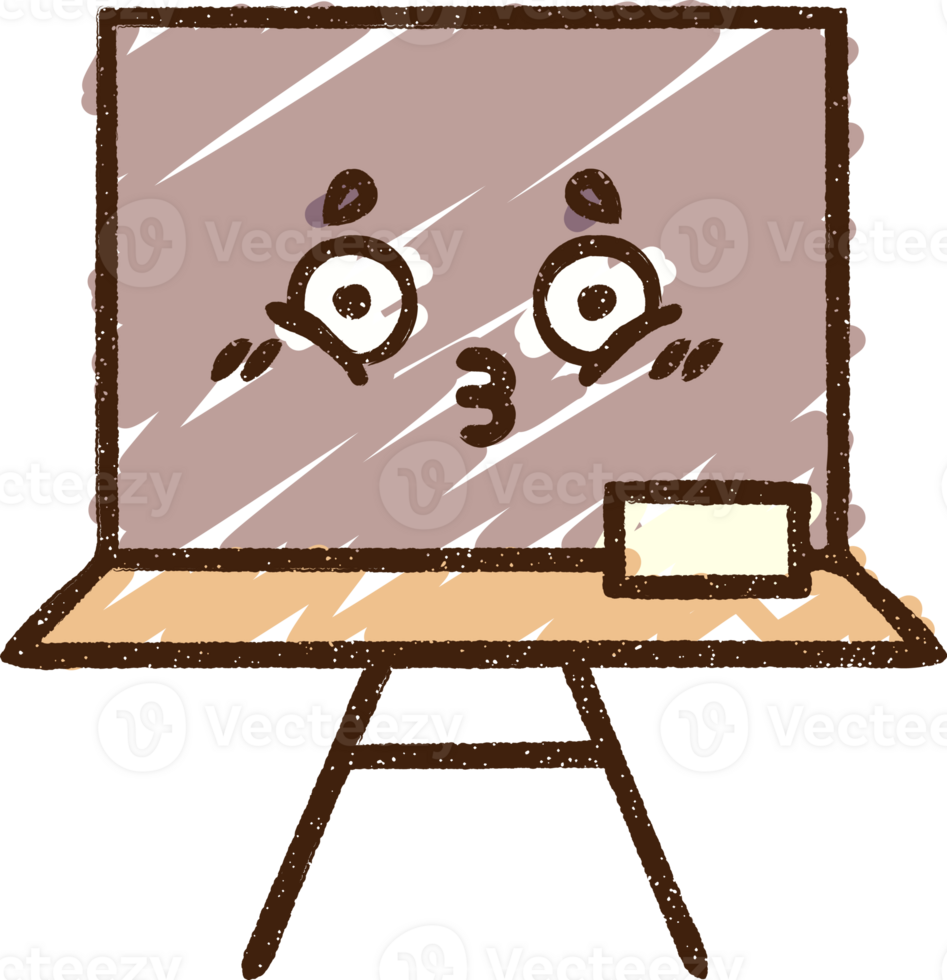 cartoon drawing of a chalkboard png