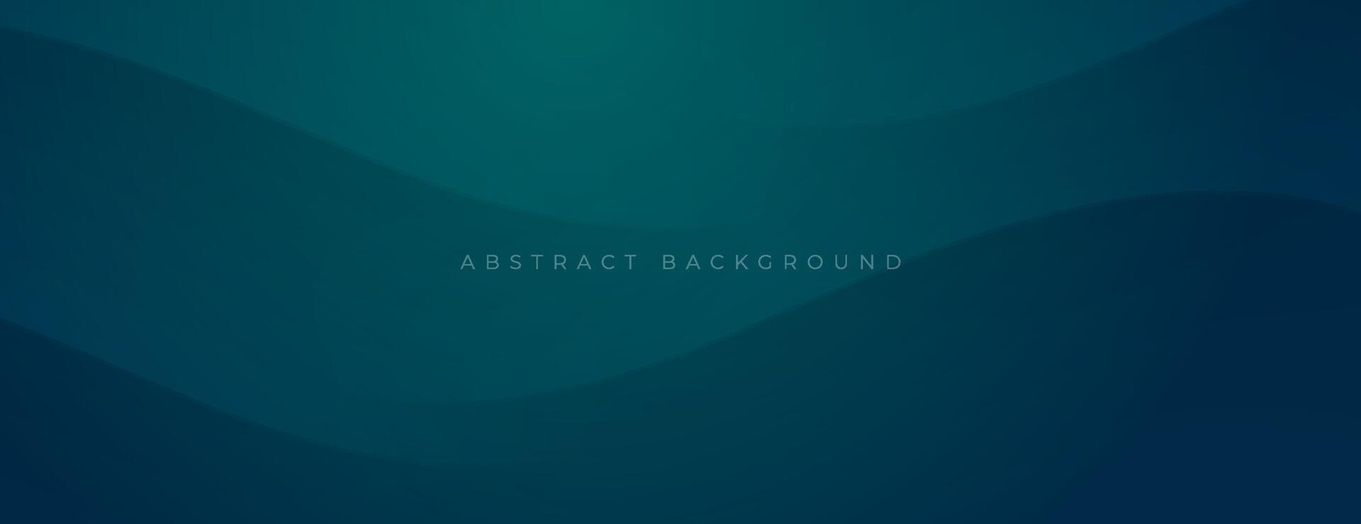 minimal dark blue green background with wavy lines vector