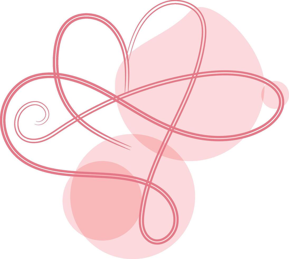 Love wedding ornament vector