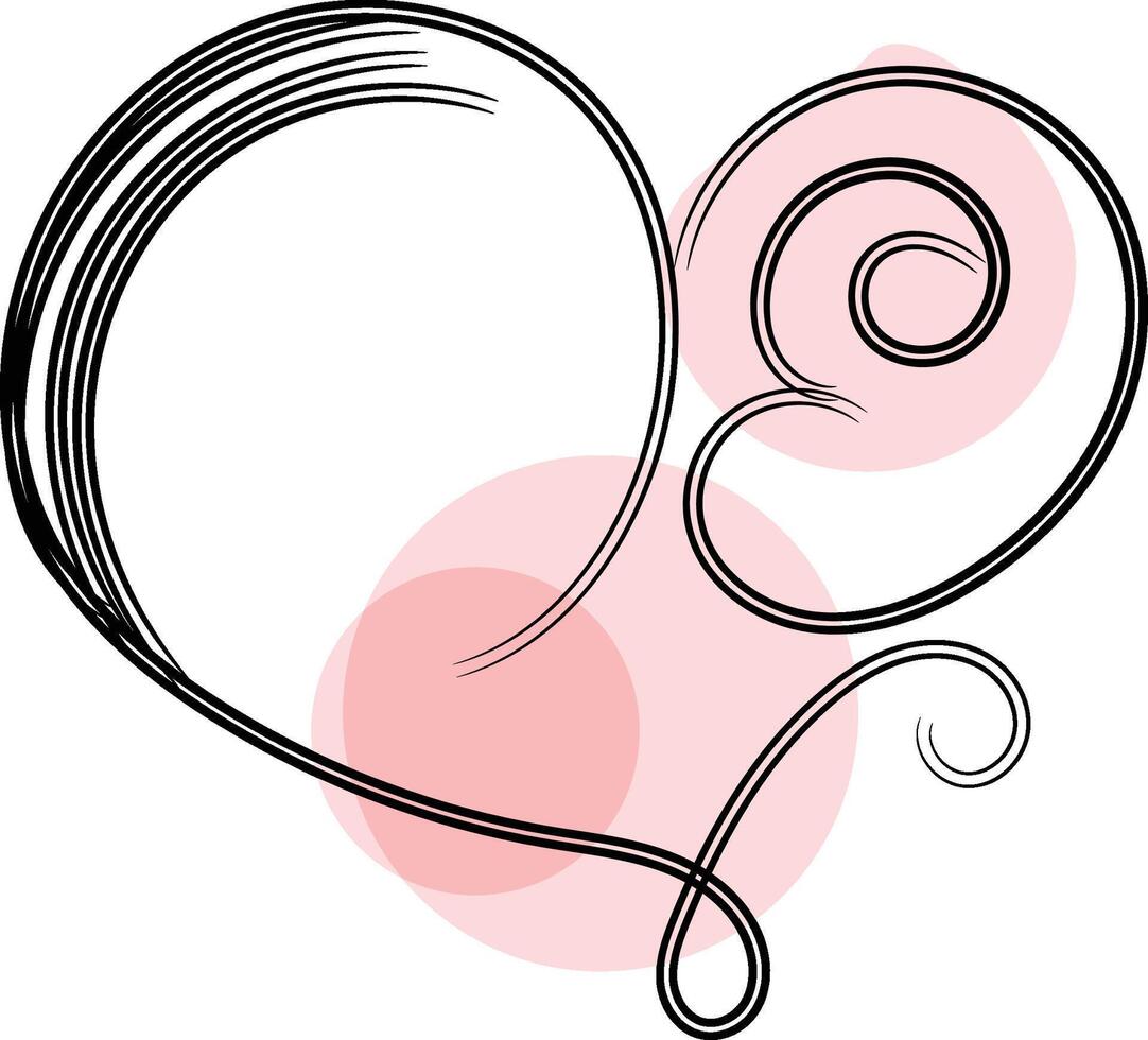 Love wedding ornament vector