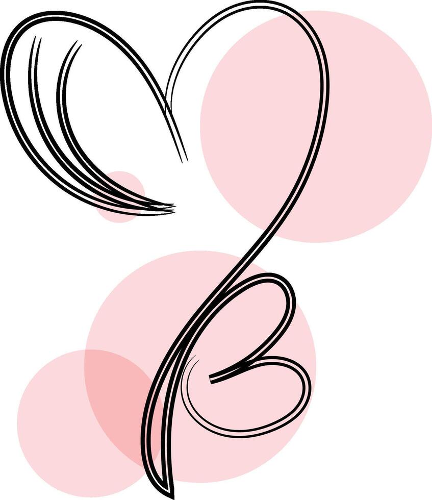 Love wedding ornament vector