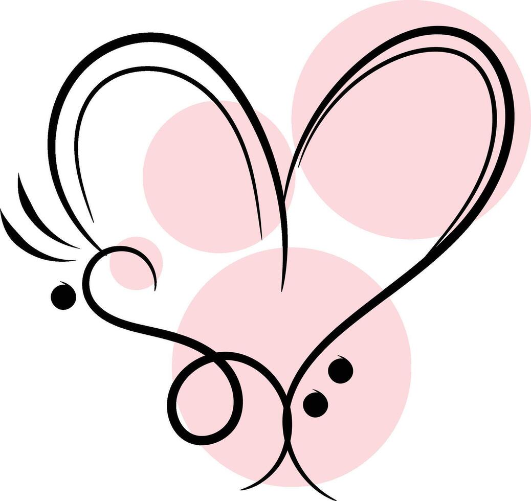Love wedding ornament vector