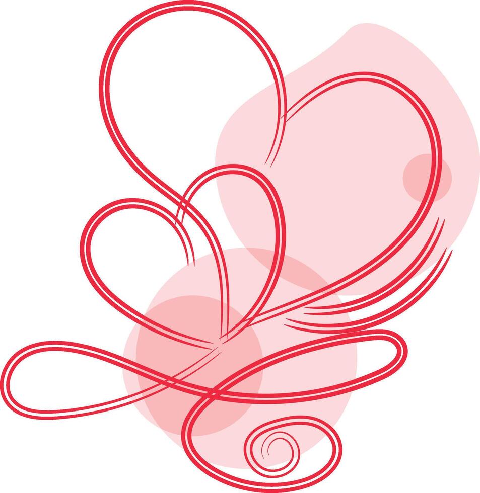 Love wedding ornament vector