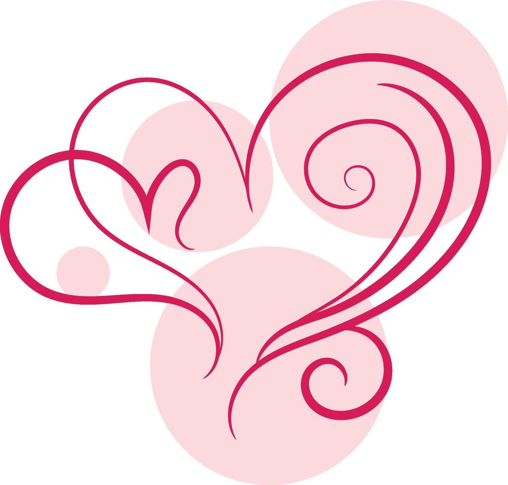 Love wedding ornament vector