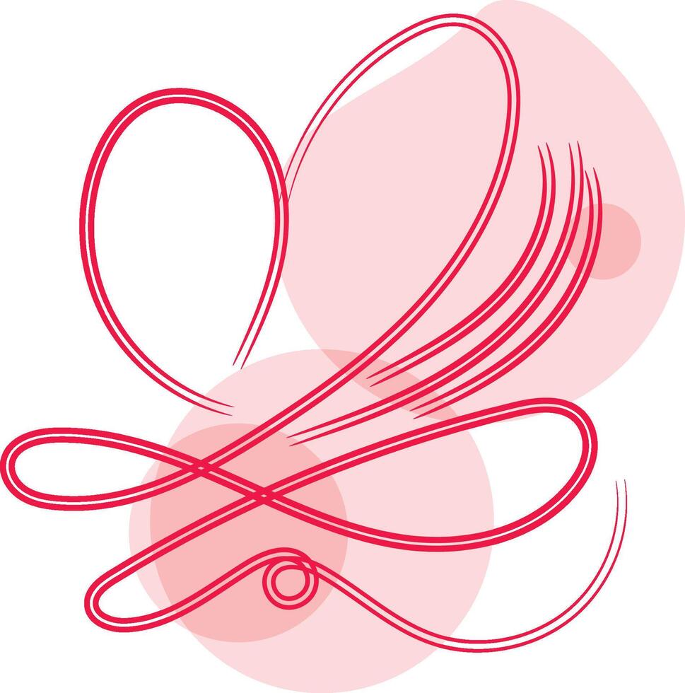 Love wedding ornament vector