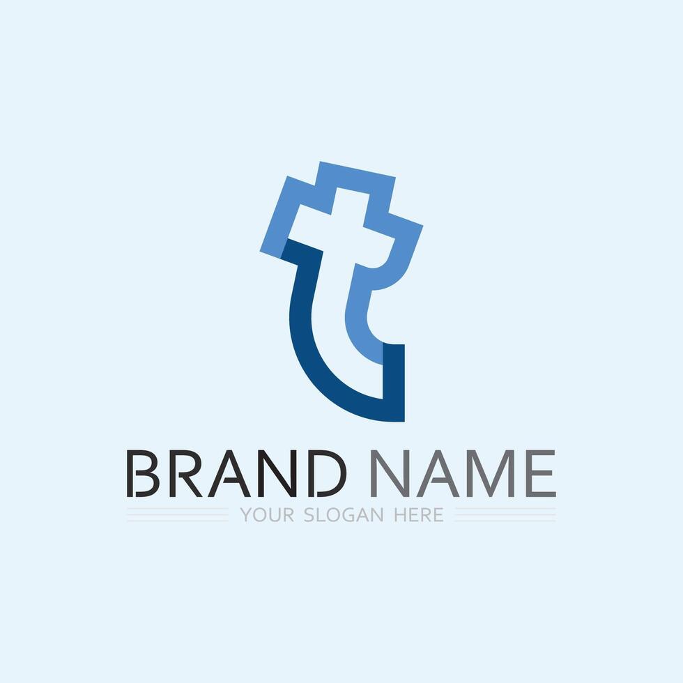 letter T logo image and font T design graphic vector