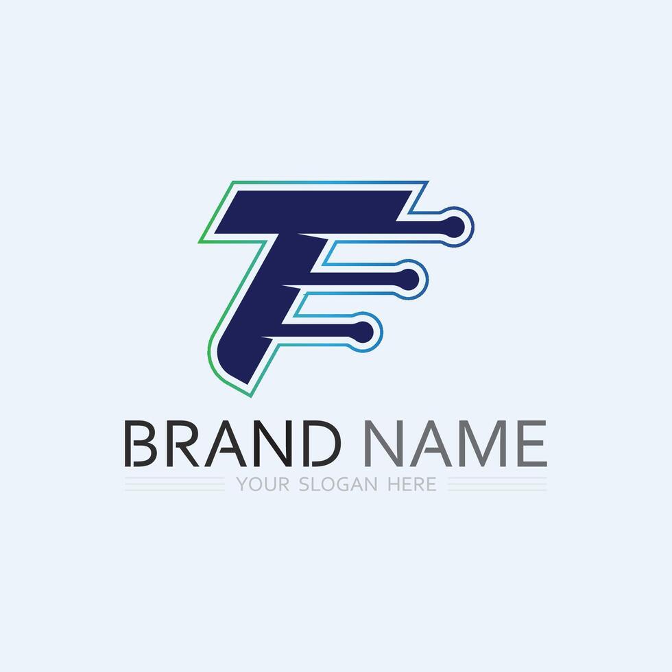 letter T logo image and font T design graphic vector