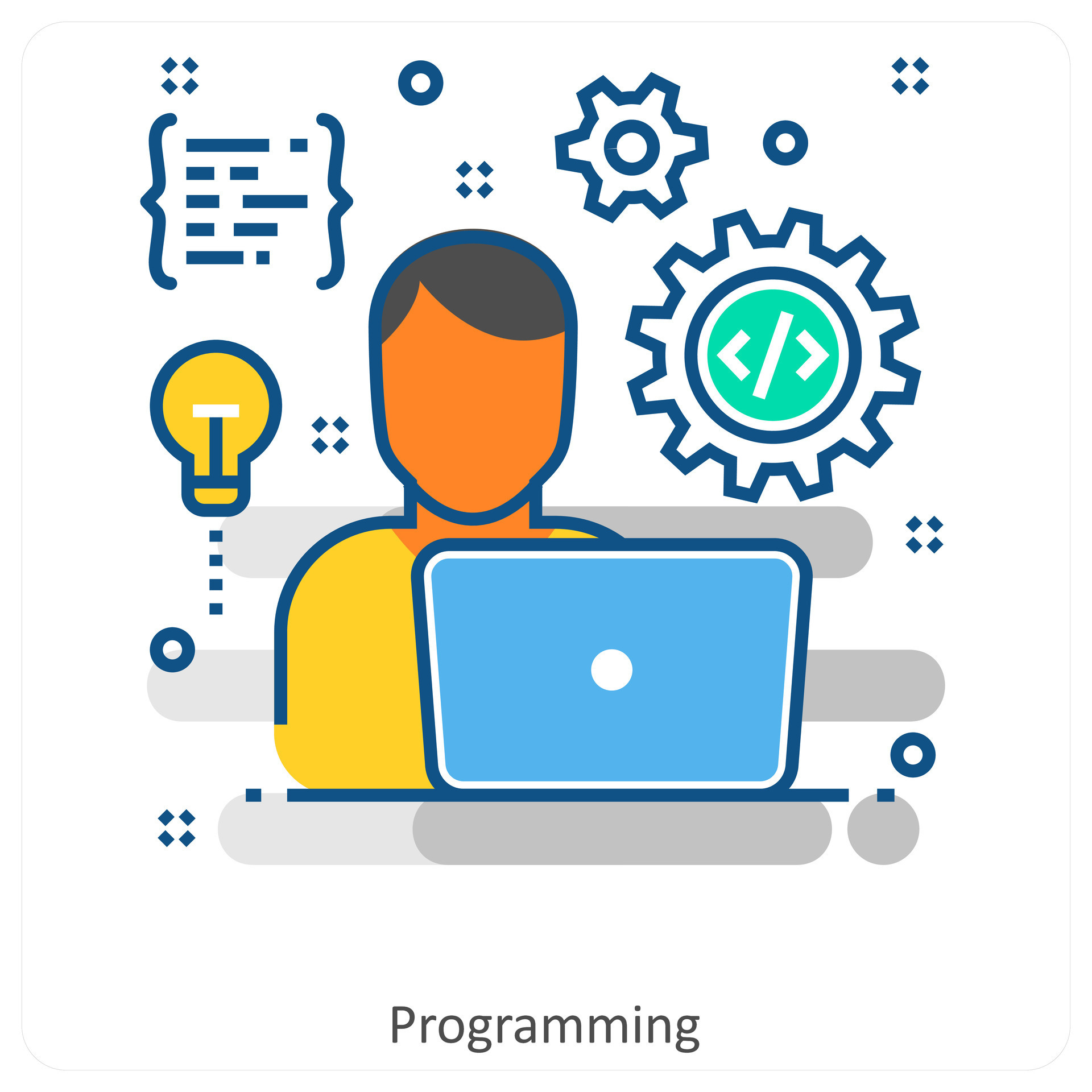Programming and Data icon concept 46931961 Vector Art at Vecteezy