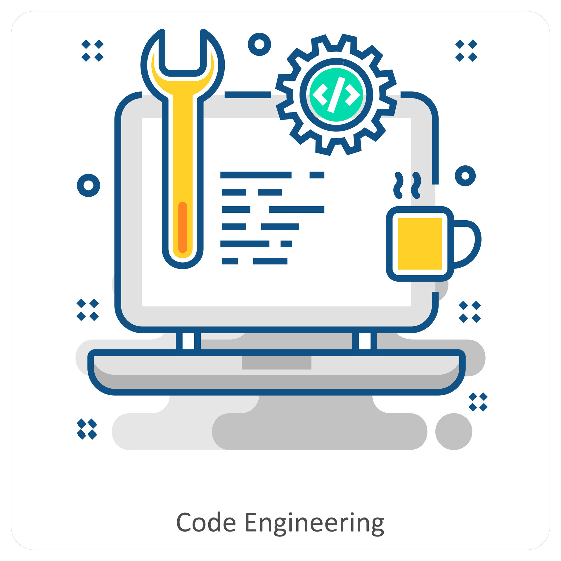 Code engineering and Data icon concept 46931988 Vector Art at Vecteezy
