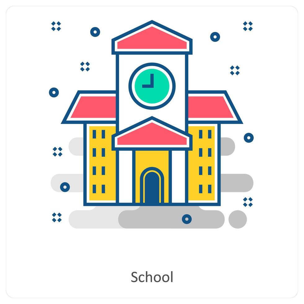 School and Education icon concept vector