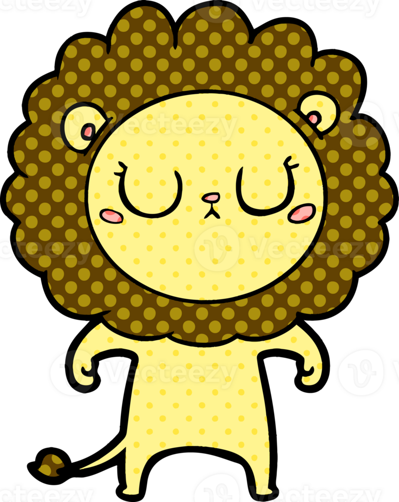 cartoon lion drawing png