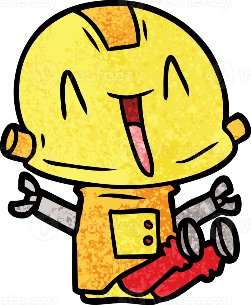 cartoon robot drawing png