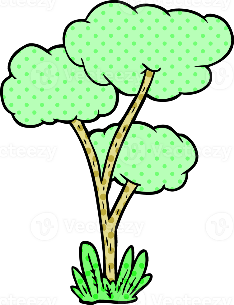 cartoon tree drawing png