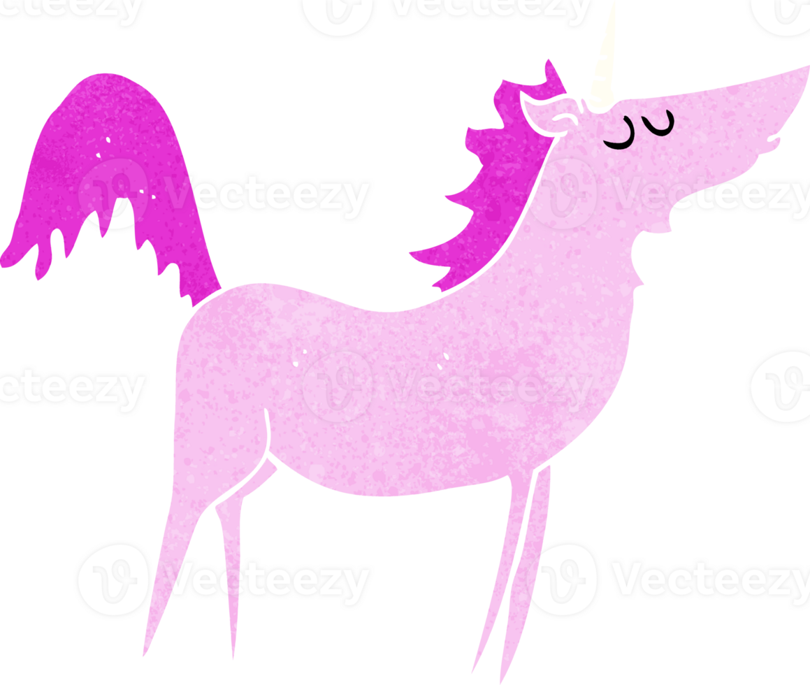Cartoon Unicorn Drawing