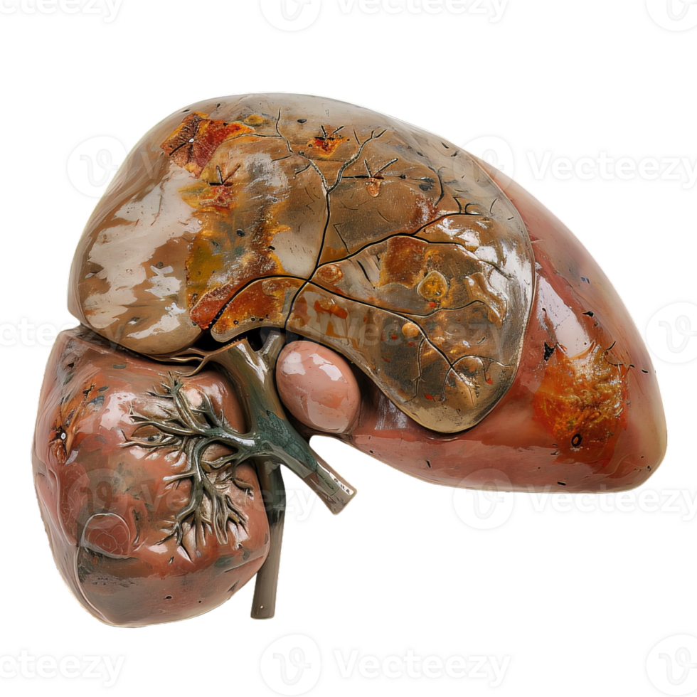 Health Problems Caused by Inflamed Liver, Comprehensive Medical Graphics and Detailed Visual Explanations png