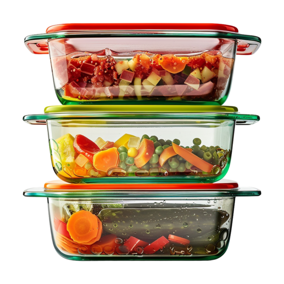 Vegetable Boxes Stack on Transparent Background png
