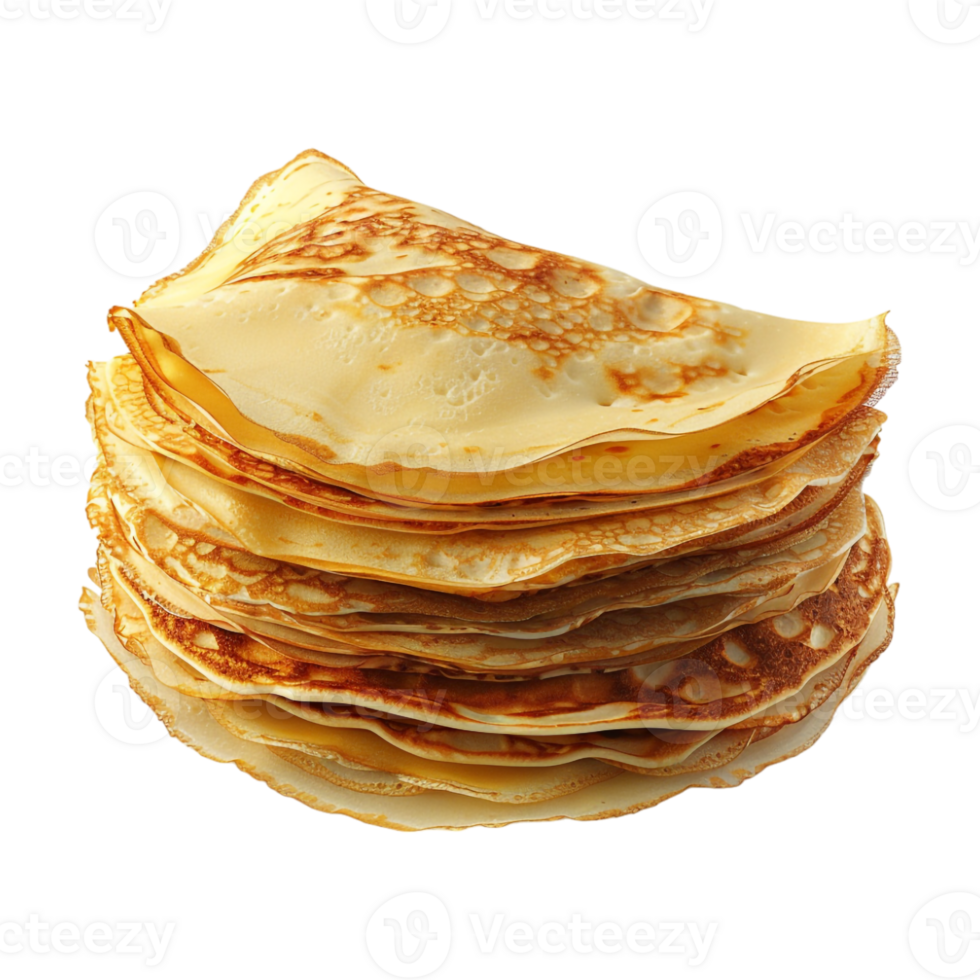 Stack of Indian Breads or Roti on Transparent Background png