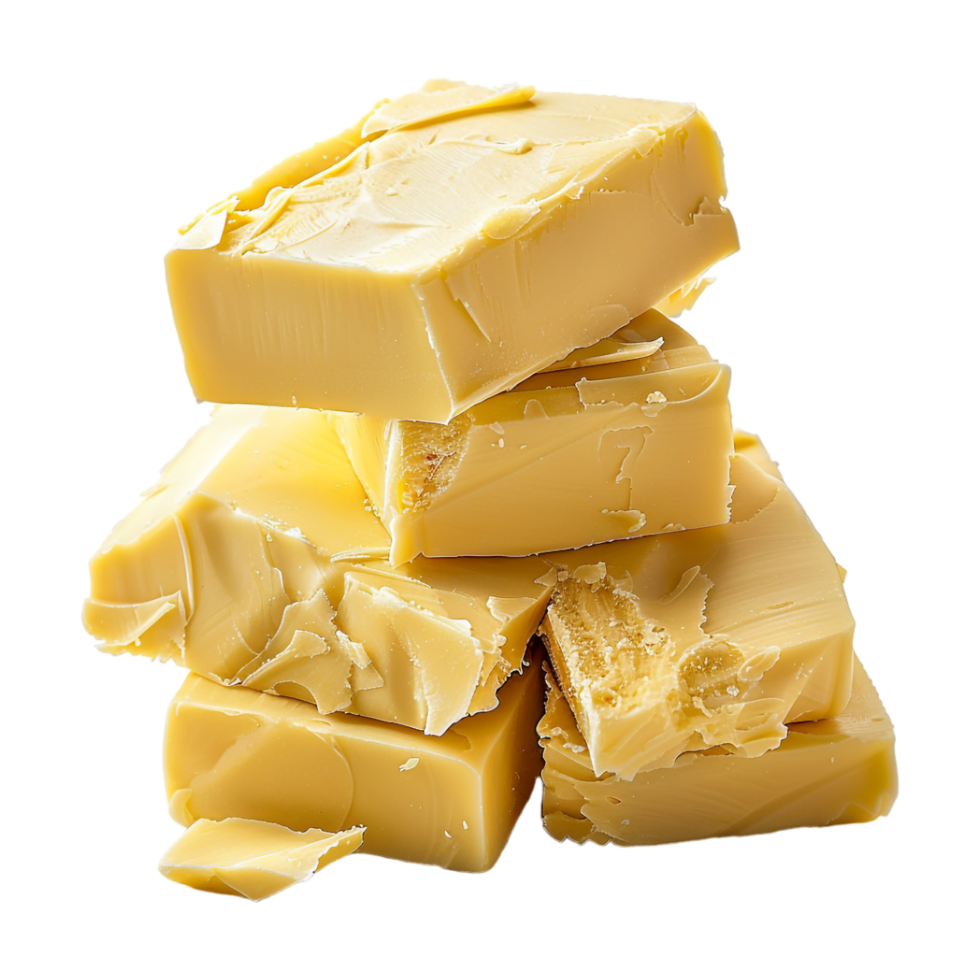 Stack of Butter Slices on Transparent Background png