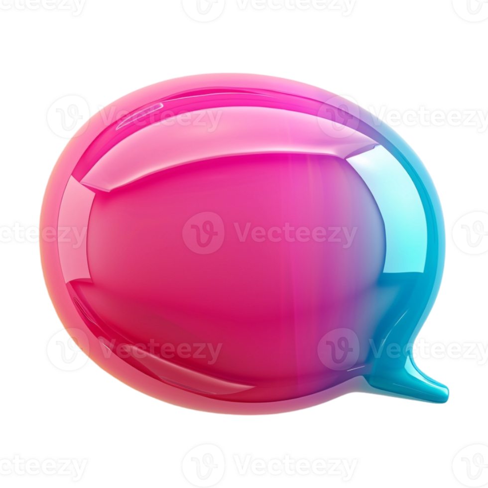 Message Bubble Popup on Transparent Background png