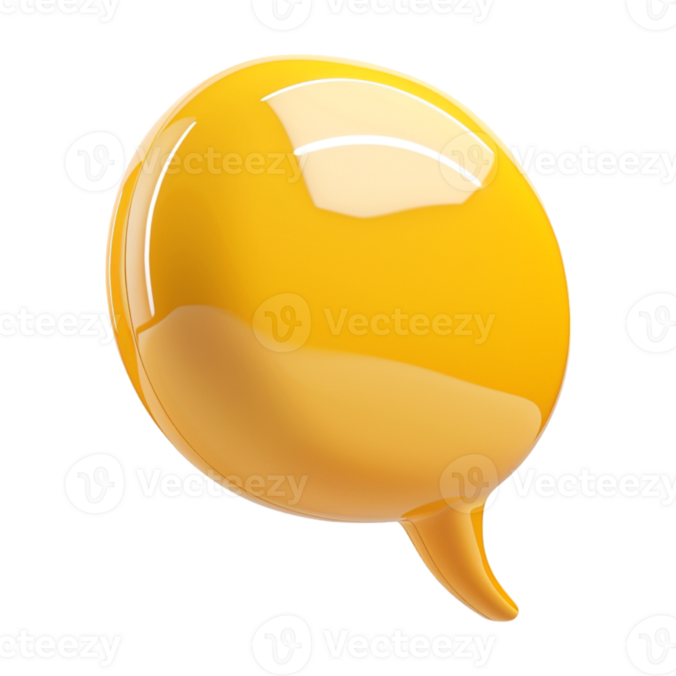 Message Bubble Popup on Transparent Background png