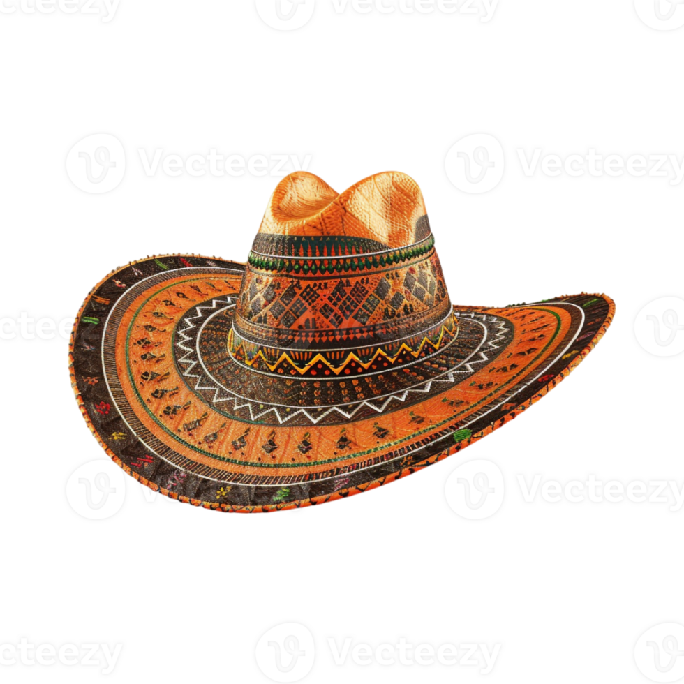 Mexican Hat on Transparent Background png