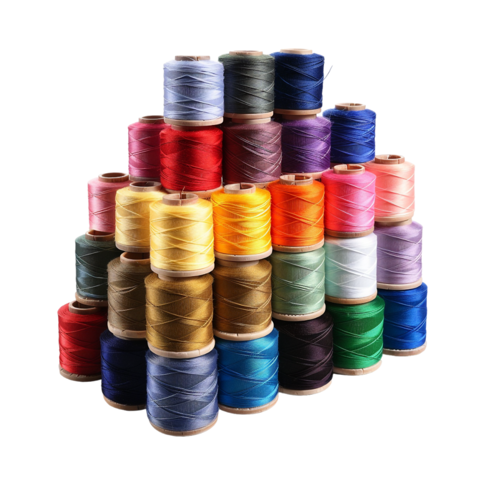 Stack pf Threads on Transparent Background png