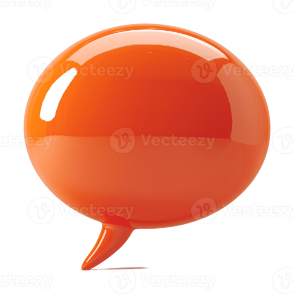 Message Bubble Popup on Transparent Background png