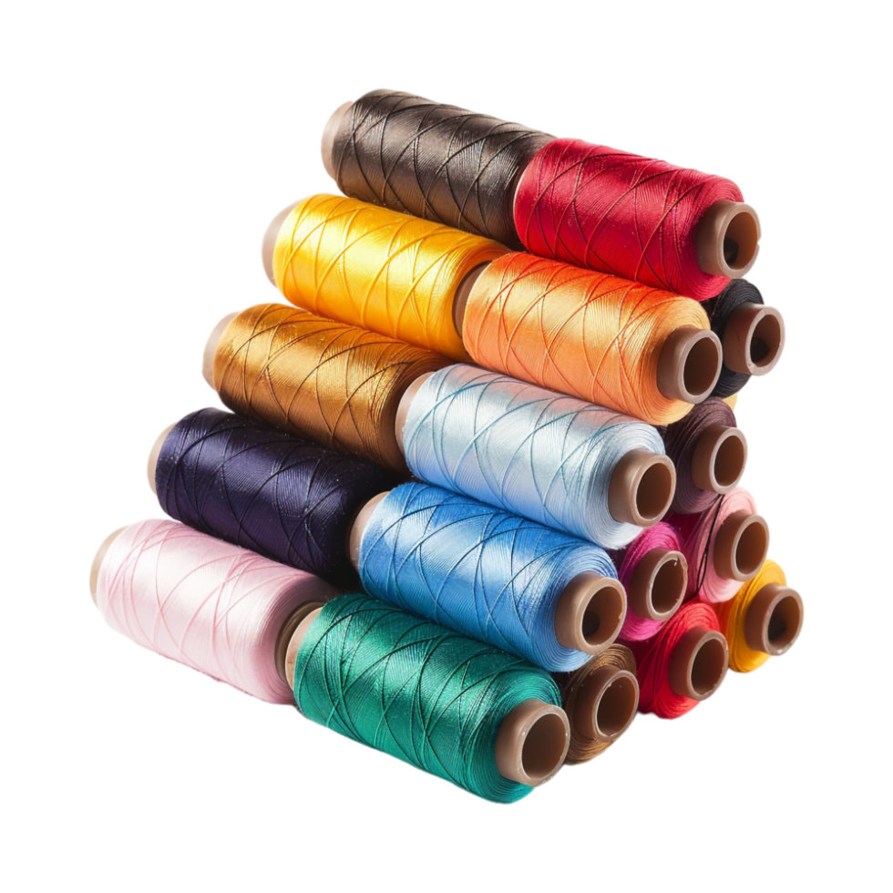 Stack pf Threads on Transparent Background png