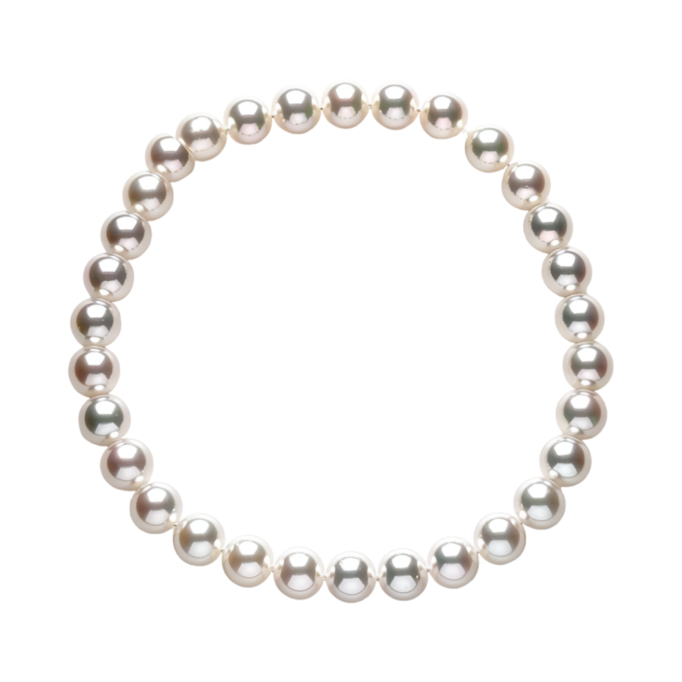 Pearl Bead Bracelet for Girls on Transparent Background png