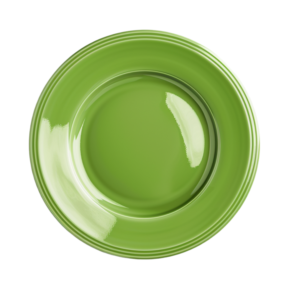 Solid Color Blank Plate on Transparent Background png