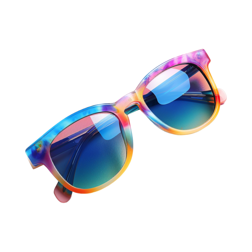 Summer Fashion Glasses on Transparent Background png