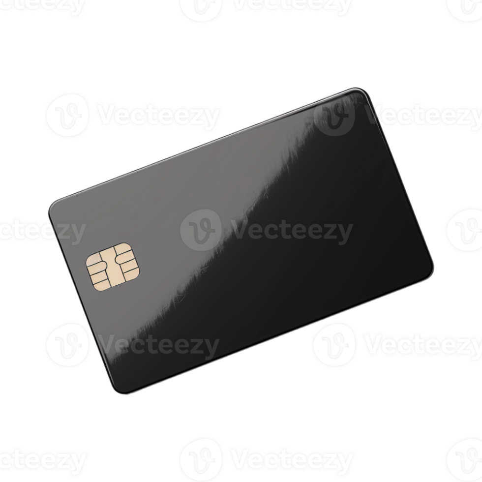 Debit or Credit Card on Transparent Background png