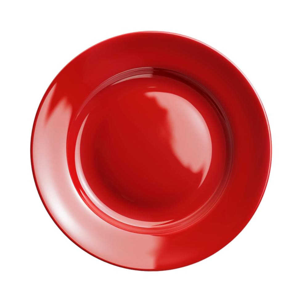 Solid Color Blank Plate on Transparent Background png