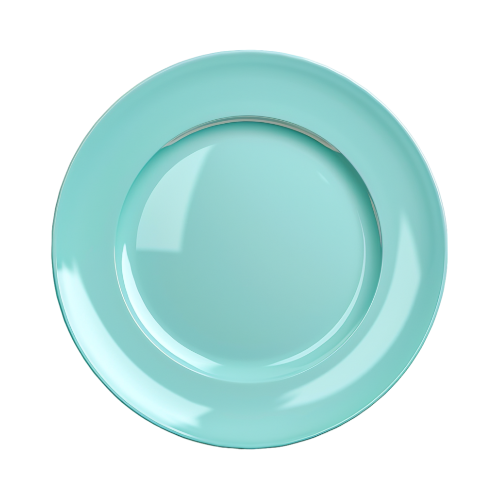 Solid Color Blank Plate on Transparent Background png