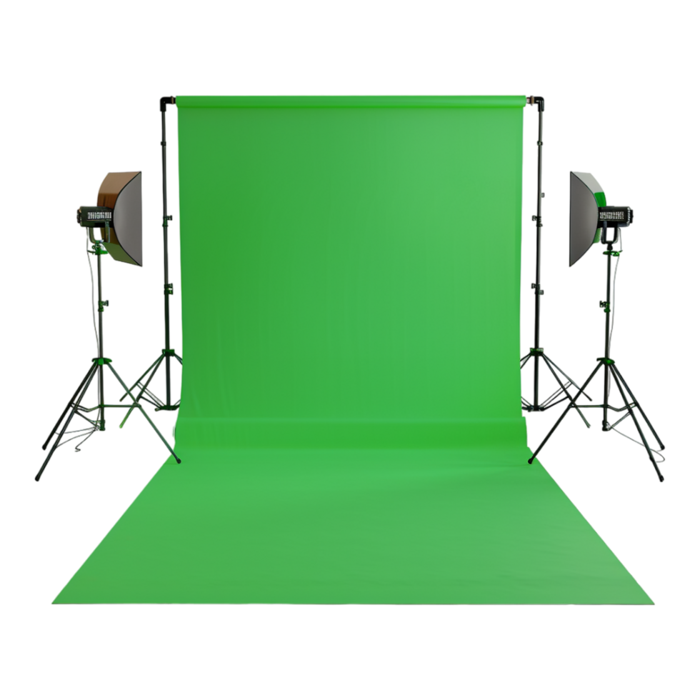 Studio Green Screen For Photography on Transparent Background png