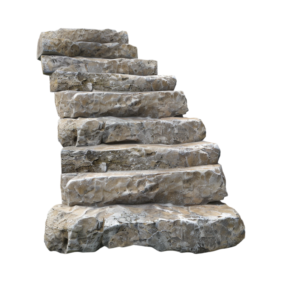 Stone Stairs on Transparent Background png
