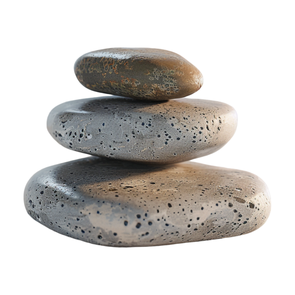 Plain Round Rock Clean on Transparent Background png