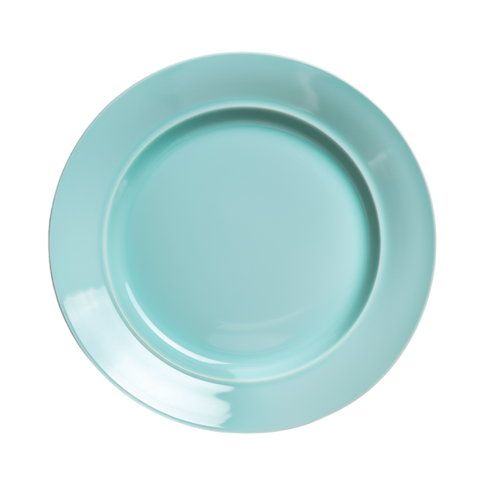 Solid Color Blank Plate on Transparent Background png