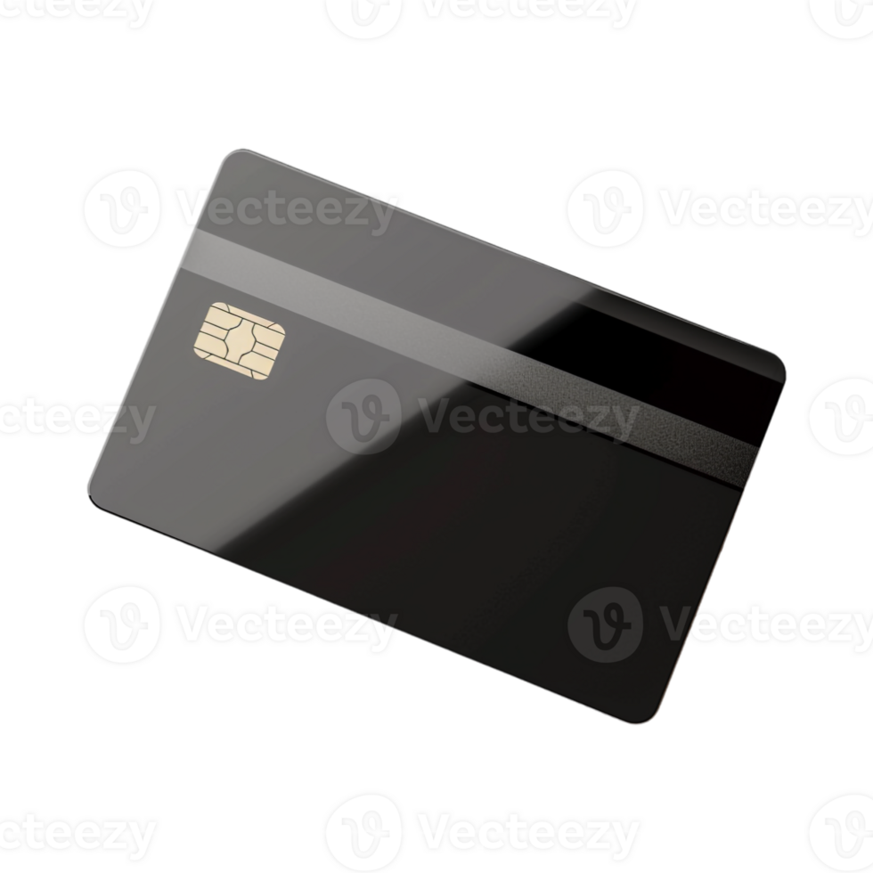 Debit or Credit Card on Transparent Background png