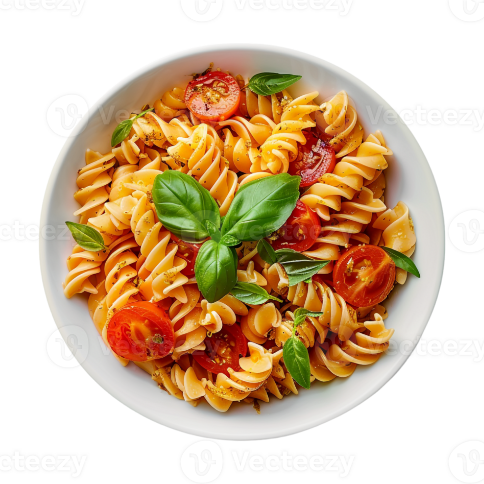 Pasta in a Bowl on Transparent Background png